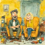 Lachen über Renovierungs-Drama zuhause