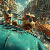 Humor über das Autofahren und seine Tücken